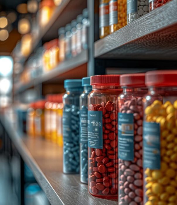closeup-colorful-pill-bottles-shelf-pharmacy_605022-12114